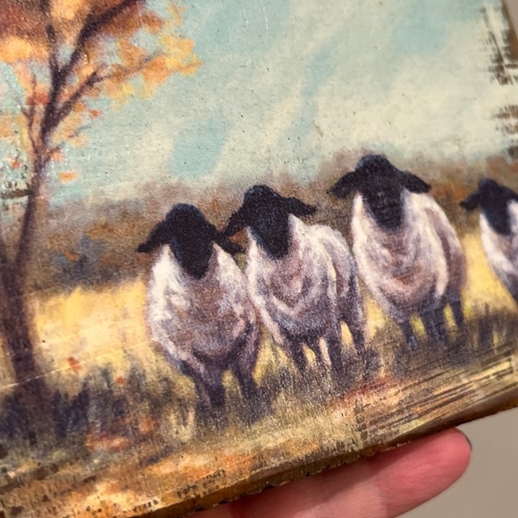 PRIMITIVES by Kathy Fall Sheep Wood Block Sign 6" x 4.75" x Farmhouse Decor PA - Picture 6 of 12